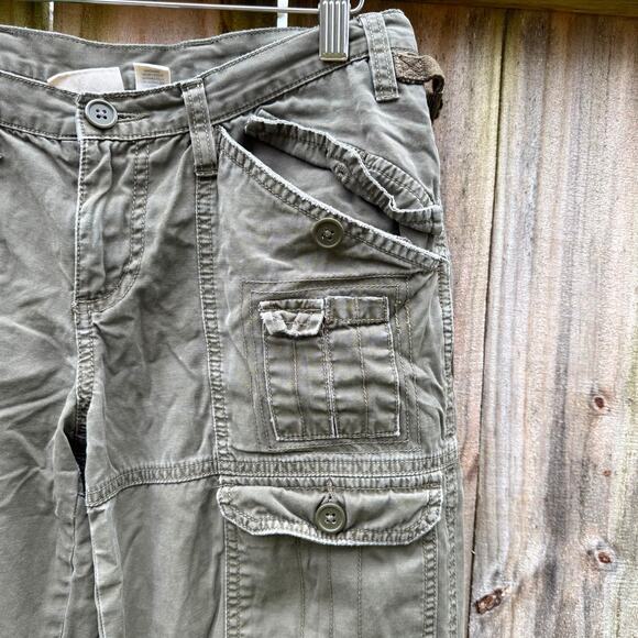Y2K Cargo Pants Olive Army Green 27 / 4 - Picture 2 of 5